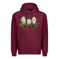 Burgundy Christmas Gnomes Premium Hoodie - Bettercallsaul