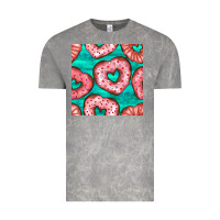Cloud Rock valentines day heart donuts seamless pattern Vintage Tee - BundleAndBundleShop