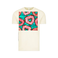 Vintage Arctic valentines day heart donuts seamless pattern Vintage Tee - BundleAndBundleShop