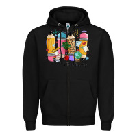Black teacher life pencils Zipper Hoodie - MaliasSmallBusiness