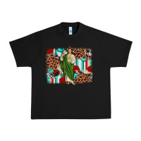 Black san judas leopard cowhide background Urban Heavy Tee - JahusDesignShop