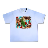 Grape Ice san judas leopard cowhide background Urban Heavy Tee - JahusDesignShop