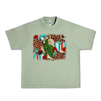 Oil Green san judas leopard cowhide background Urban Heavy Tee - JahusDesignShop