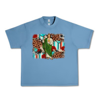 Pebble Blue san judas leopard cowhide background Urban Heavy Tee - JahusDesignShop