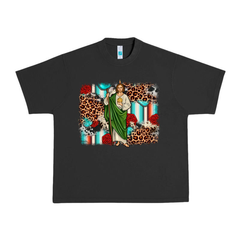 San Judas Leopard Cowhide Background Urban Heavy Tee by JahusDesignShop | Teevron