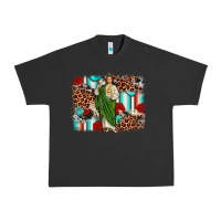 Pigment Black san judas leopard cowhide background Urban Heavy Tee - JahusDesignShop