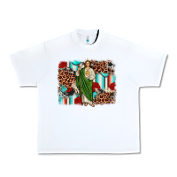 White san judas leopard cowhide background Urban Heavy Tee - JahusDesignShop