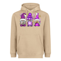 Mushroom Purple Winter Gnomies Heavyweight Hoodie - BundleAndBundleShop