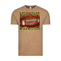 Vintage Coffee football leopard turquoise sunflower Vintage Tee - JahusDesignShop