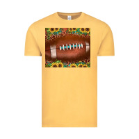 Vintage Mustard football leopard turquoise sunflower Vintage Tee - JahusDesignShop