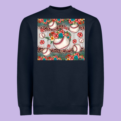 Baseball Leopard Heavyweight Sweatshirt Designed By Jahusdesignshop