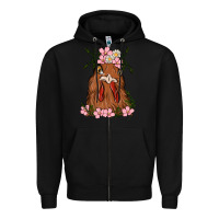 Black chicken Zipper Hoodie - MaliasSmallBusiness