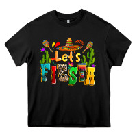 Black Let's fiesta Heavy Core Tee - RanaPortraitStore