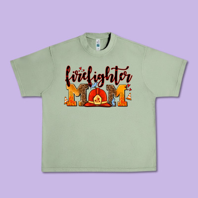 Firefighter  Mom Urban Heavy Tee Designed By Adodesignshop