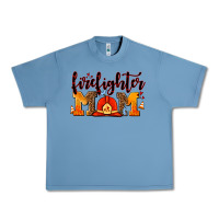 Pebble Blue firefighter  mom Urban Heavy Tee - AdoDesignShop
