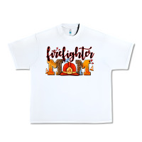 White firefighter  mom Urban Heavy Tee - AdoDesignShop