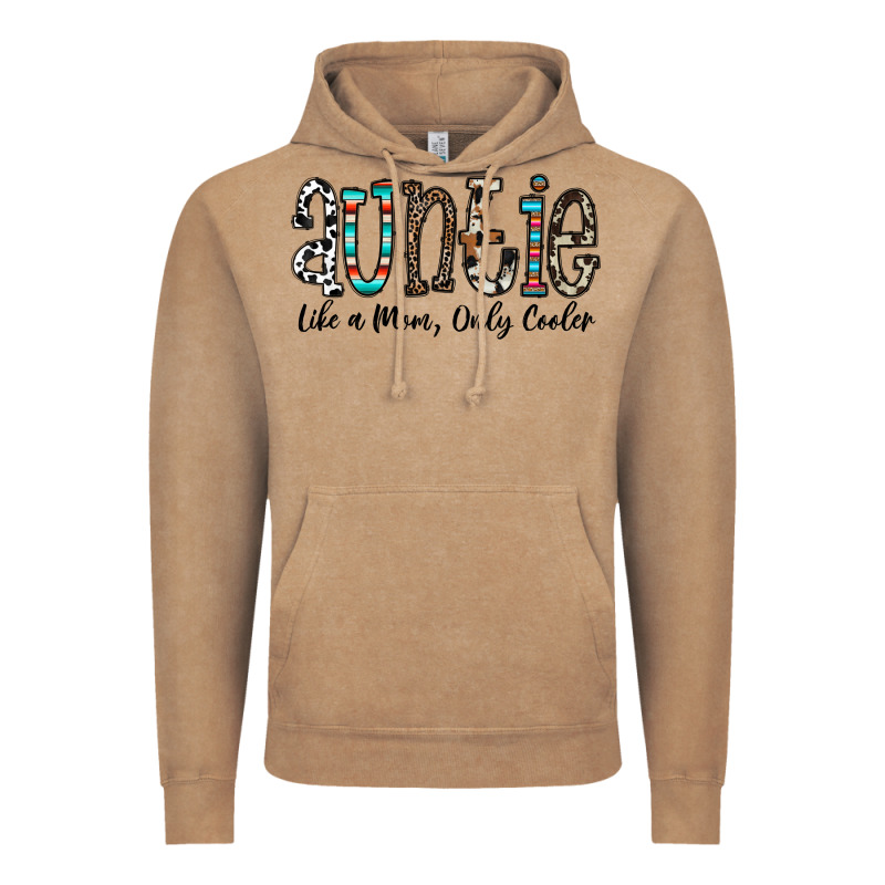 Auntie  Like A Mom, Only Cooler Vintage Hoodie by CowhideDigitalArt | Teevron