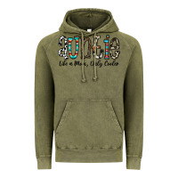 Vintage Olive auntie  like a mom, only cooler Vintage Hoodie - CowhideDigitalArt