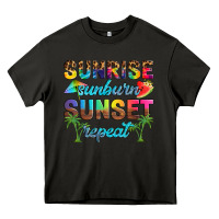 Asphalt sunrise sunburn sunset repeat Heavy Core Tee - Artiststas