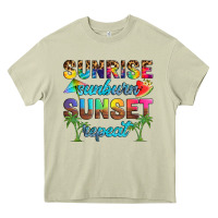 Mossy sunrise sunburn sunset repeat Heavy Core Tee - Artiststas