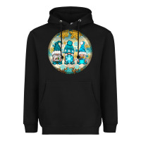 Black Winter Gnomies Ornament Heavyweight Hoodie - BundleAndBundleShop