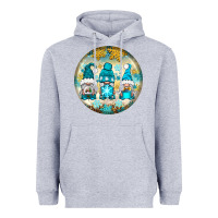 Heather Grey Winter Gnomies Ornament Heavyweight Hoodie - BundleAndBundleShop