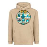 Mushroom Winter Gnomies Ornament Heavyweight Hoodie - BundleAndBundleShop