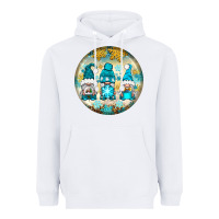 White Winter Gnomies Ornament Heavyweight Hoodie - BundleAndBundleShop