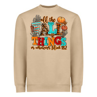 Mushroom all the fall thıngs or whatever Heavyweight Sweatshirt - AdoDesignShop