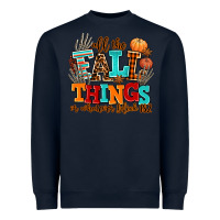 Navy all the fall thıngs or whatever Heavyweight Sweatshirt - AdoDesignShop