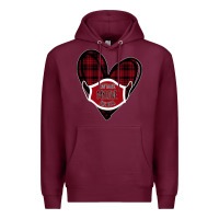 Burgundy Can't mask my love for you Premium Hoodie - Bettercallsaul