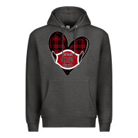 Charcoal Heather Can't mask my love for you Premium Hoodie - Bettercallsaul