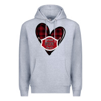 Heather Grey Can't mask my love for you Premium Hoodie - Bettercallsaul