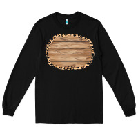 Black wood and leopard background 3200x2400 Long Sleeve Tee - AdoDesignShop