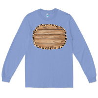 Colony Blue wood and leopard background 3200x2400 Long Sleeve Tee - AdoDesignShop