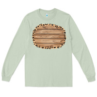 Matcha wood and leopard background 3200x2400 Long Sleeve Tee - AdoDesignShop