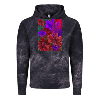 Cloud Black floral pattern Vintage Hoodie - JahusDesignShop