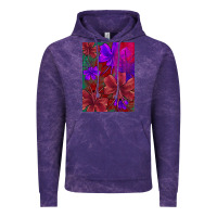 Cloud Purple floral pattern Vintage Hoodie - JahusDesignShop