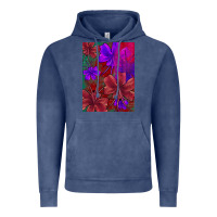 Vintage Denim floral pattern Vintage Hoodie - JahusDesignShop