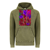 Vintage Olive floral pattern Vintage Hoodie - JahusDesignShop