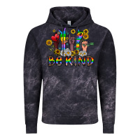 Cloud Black be kind Vintage Hoodie - CowhideDigitalArt