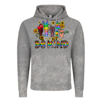 Cloud Rock be kind Vintage Hoodie - CowhideDigitalArt