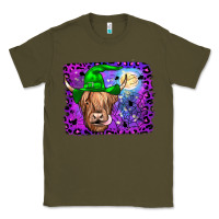 Army Green highland cow halloween Classic Tee - JahusDesignShop