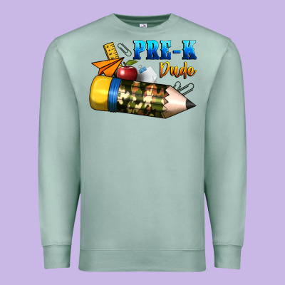 Pre K Dude Premium Sweatshirt Designed By Bundleandbundleshop