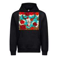 Black bull skull rose Urban Hoodie - TumblerDesignByShophia