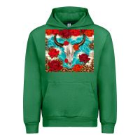 Emerald bull skull rose Urban Hoodie - TumblerDesignByShophia