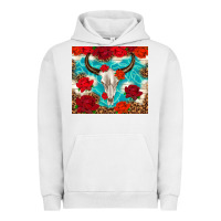 Pigment Lunar Rock bull skull rose Urban Hoodie - TumblerDesignByShophia