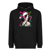Black Pink Christmas Breast Cancer Ribbon Volleyball Heavyweight Hoodie - BundleAndBundleShop