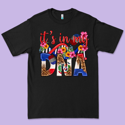 Its In My Dna Dominican Republic Premium Tee Designed By Texasbilliewilder