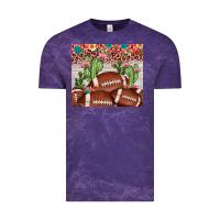 Cloud Purple football leopard cactus Vintage Tee - JahusDesignShop